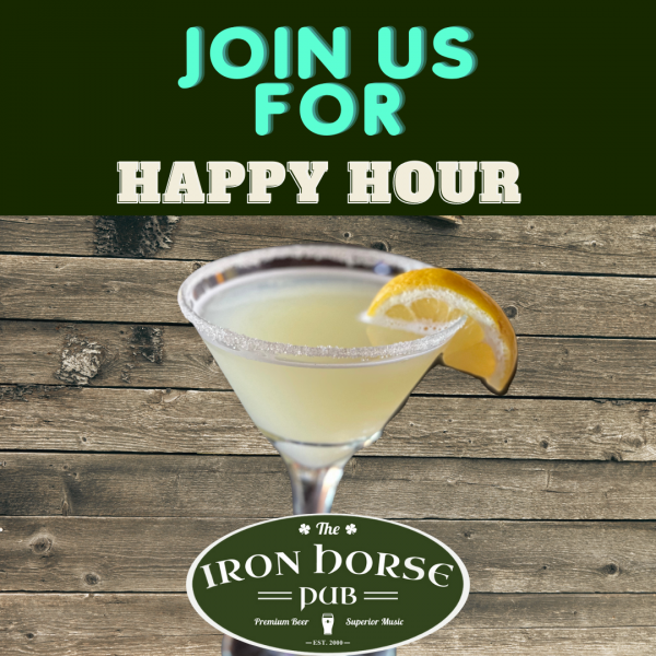 join us for a happy hour martini