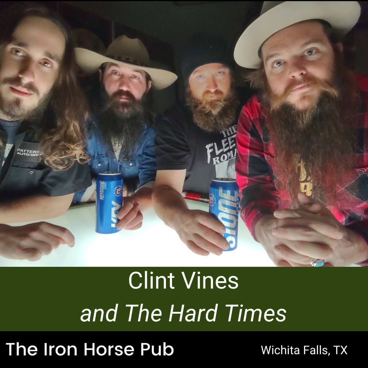 Clint Vines and the Hard TImes Plays at The Iron Horse Pub